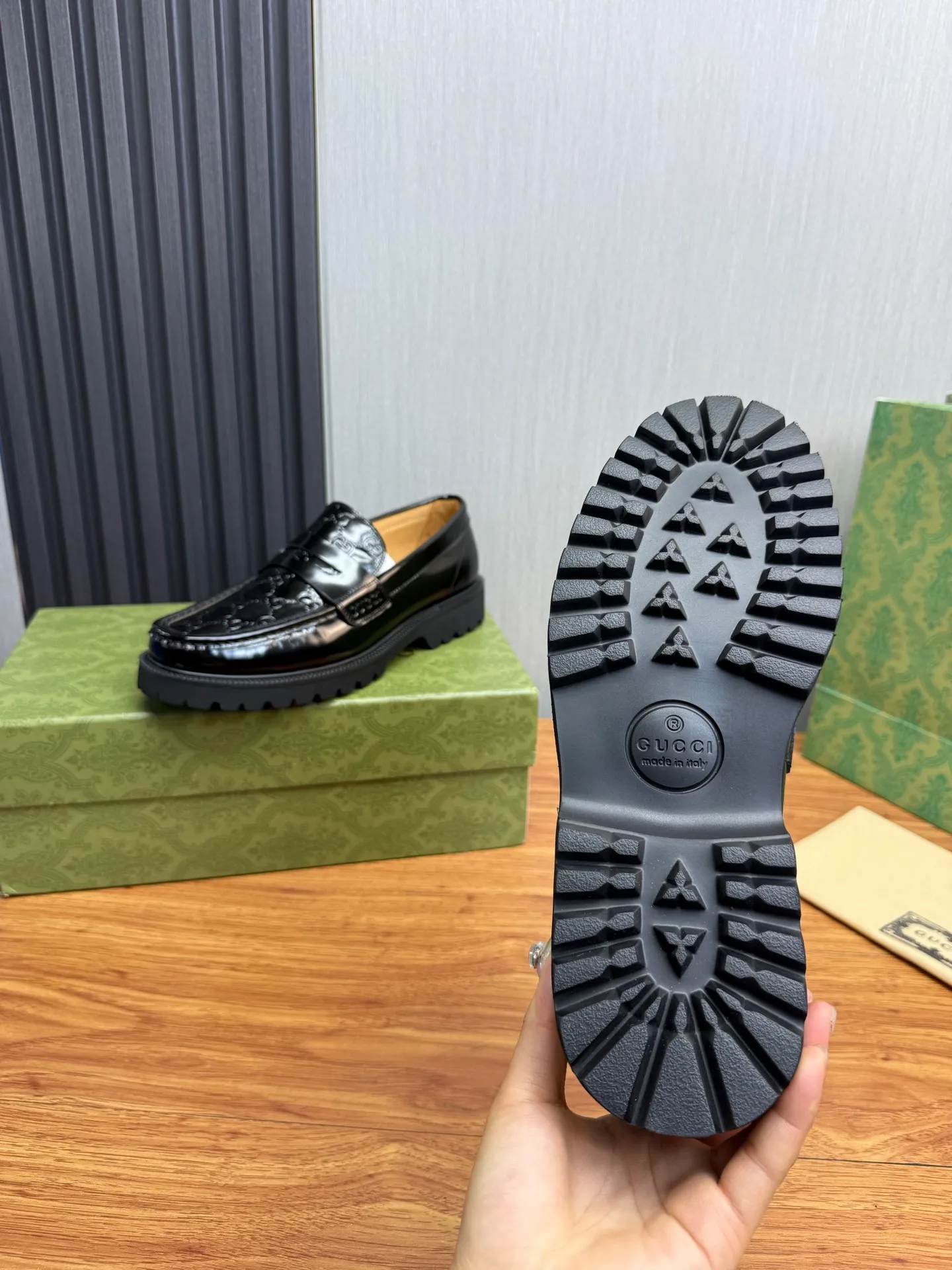 Factory price 580💰 GUCCI. Gucci men's business casual leather shoes, luxurious and noble👞All imported original brand leather materials, just to create a more comfortable wearing experience, upper: original cowhide. Frosted cowhide➕Imported full cowhide, original outsole✔️16-45 (45 non-refundable)